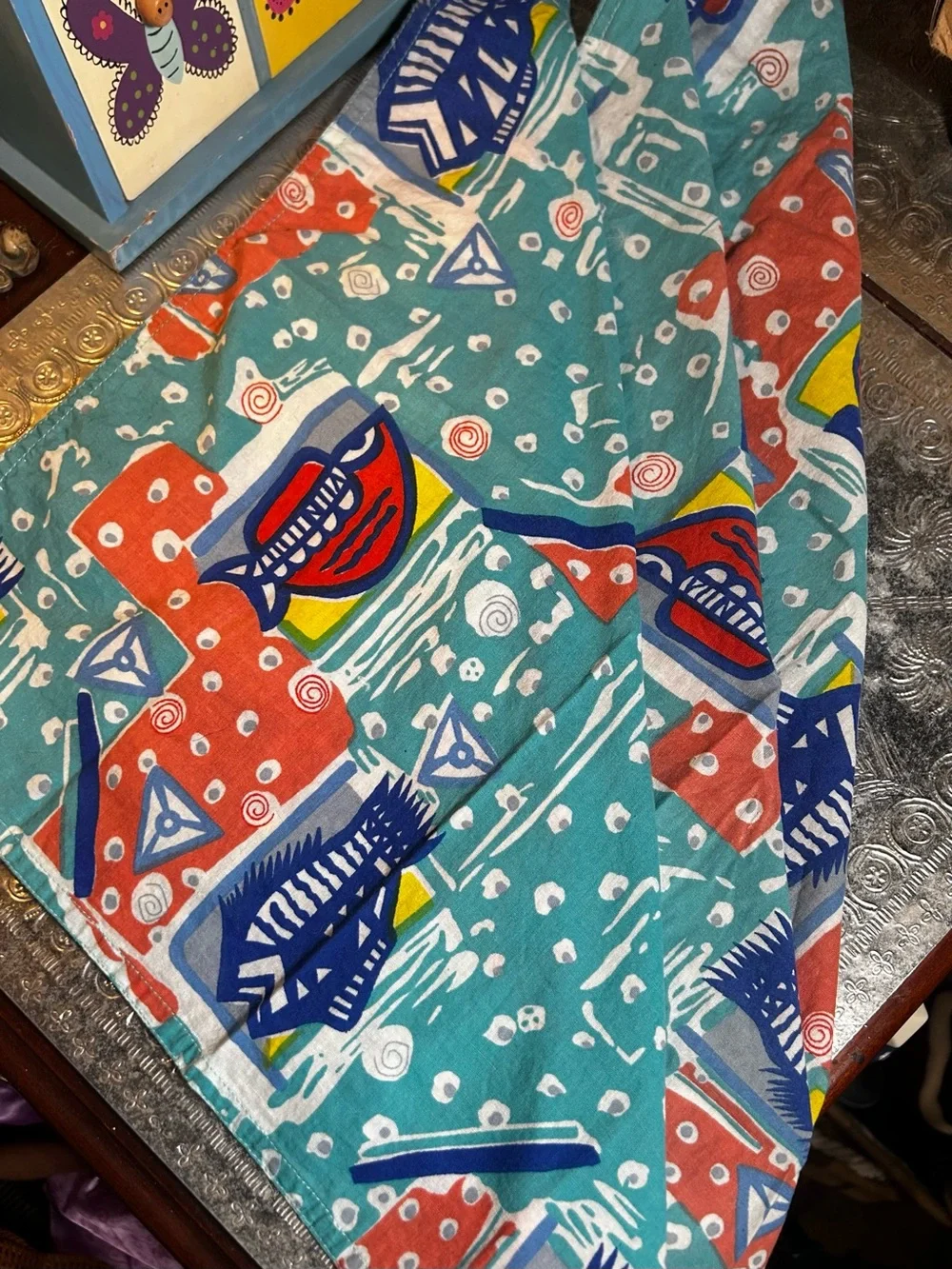 Vintage Abstract Napkins (Set of 3)